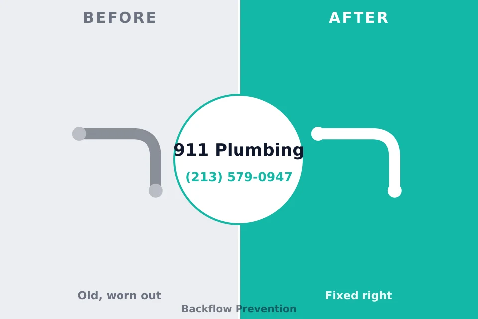 Before and after: plumbing repair Sanborn, NY